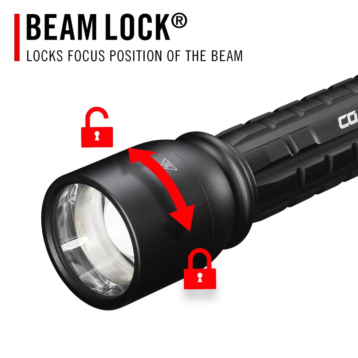 Coast XP14R 4500 Lumen USB-C Rechargeable LED Flashlight with Slide Black