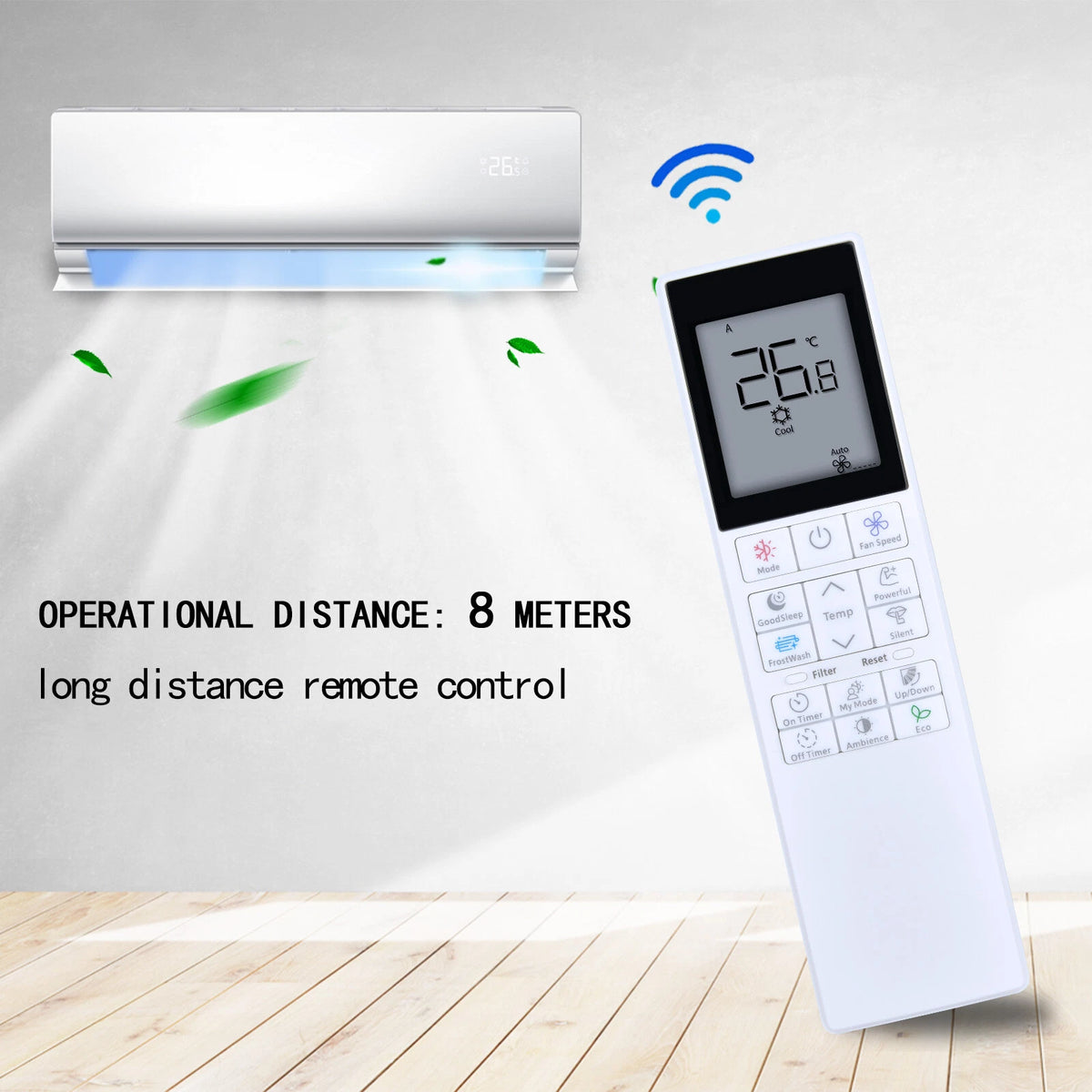Remote Control For Hitachi Air Conditioning RC-AGU1ED0I RC-AGS1EA0E RAR-MOA6