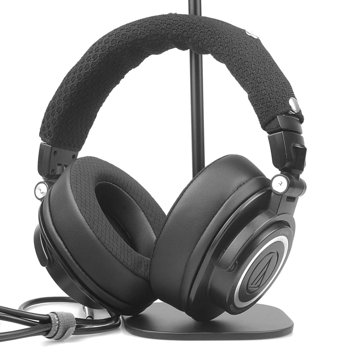 GVOEARS Replacement Earpads for Audio Technica ATH M50X/M40X/M30, Black