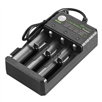 Two-Color Charging Indicator USB DC 5V 3-Slot Lithium Battery Charger Portable