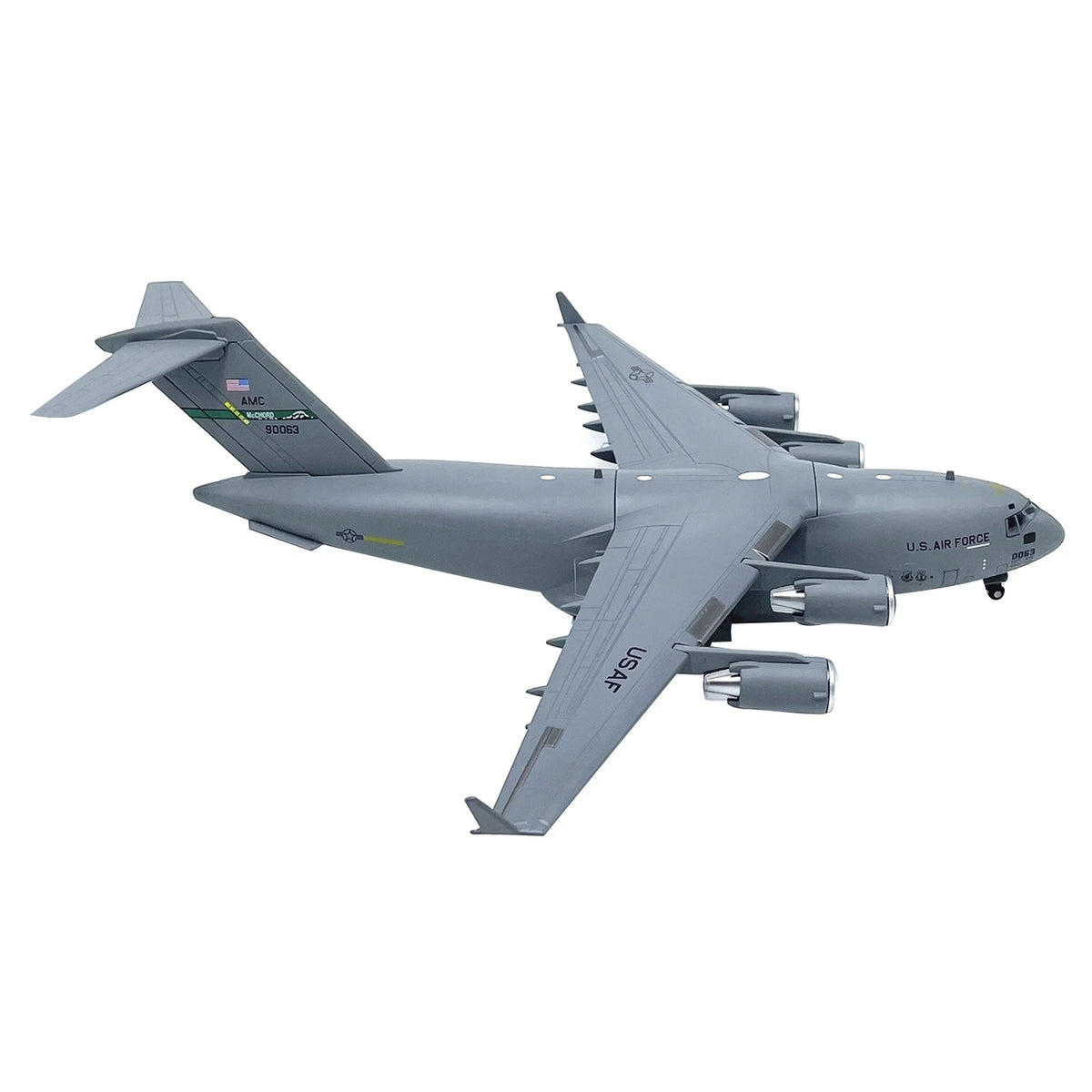 1/200 Scale Alloy C-17 Model For US Air Force Globemaster III Transport Plane