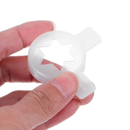 ULTECHNOVO Ice Cream Machine Star Nozzle Replacement 4.80X4.20X0.90CM, White