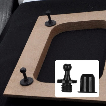 UtySty 12 Pairs Speaker Grill Guide Pegs Kit Snap Fastener Fixing Black