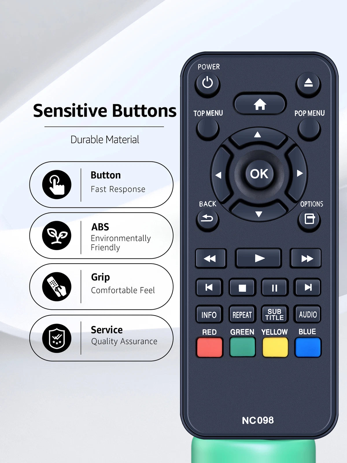 NC098 Remote Control For Philips DVD Player BDP1502 BDP1502/F7