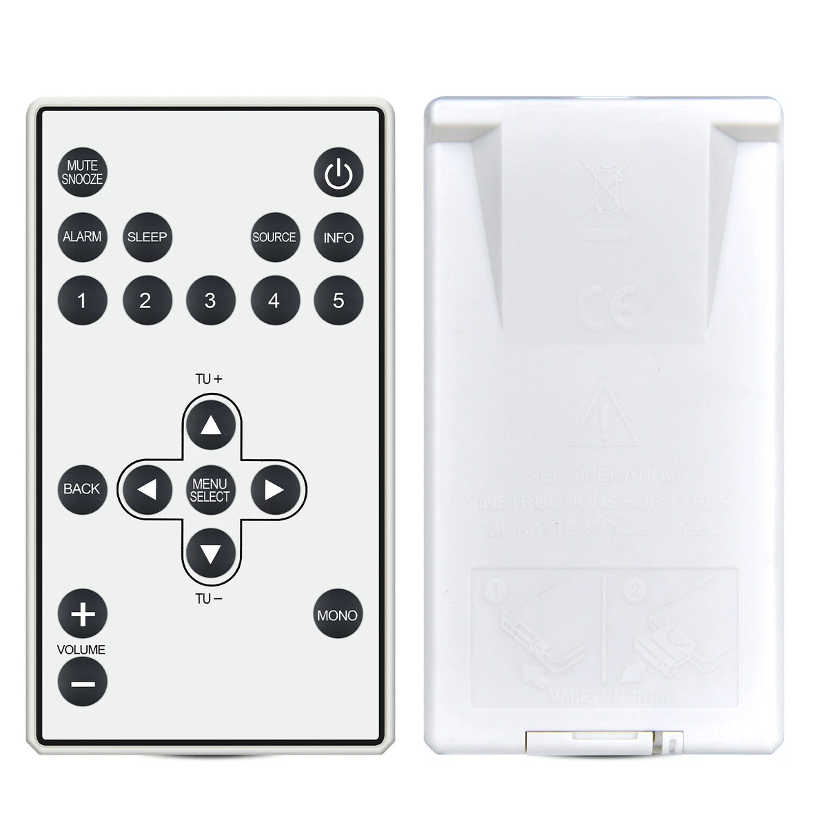 For Tivoli Audio PAL+ PALPRWHT Replacement Remote Control