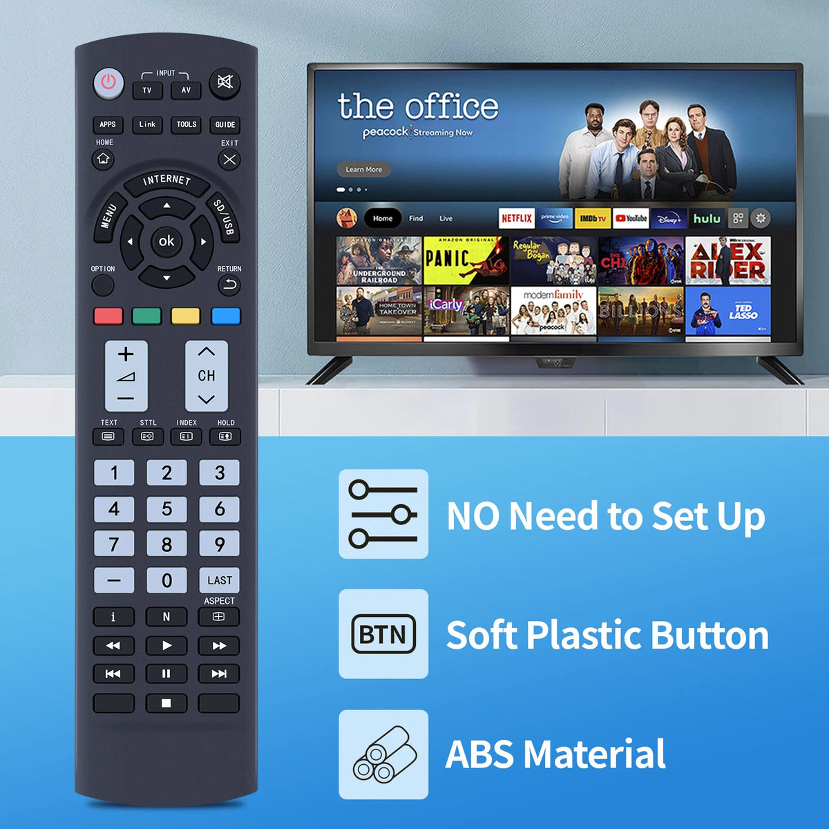 ROC1128PAN Thomson Replacement Remote Control For Panasonic TV