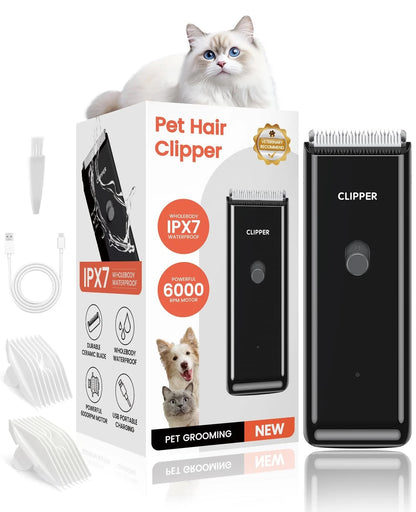 Marvljojo Upgrade Home Professional Dog Grooming Kit Clipper for Rk005-black