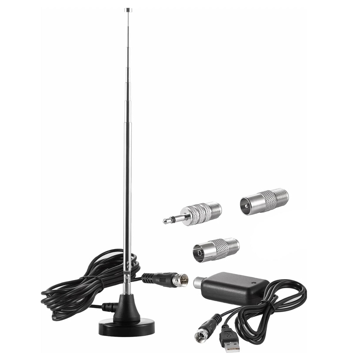 3dBi DAB FM Radio Antenna Digital Telescopic Indoor Antenna with Magnetic Base
