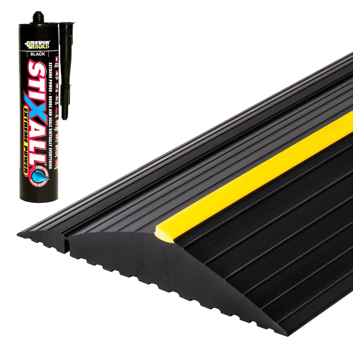 10'6"/3.2m Weather Defender® XL | 10'6" (incl. 1 adhesive), Black/Yellow