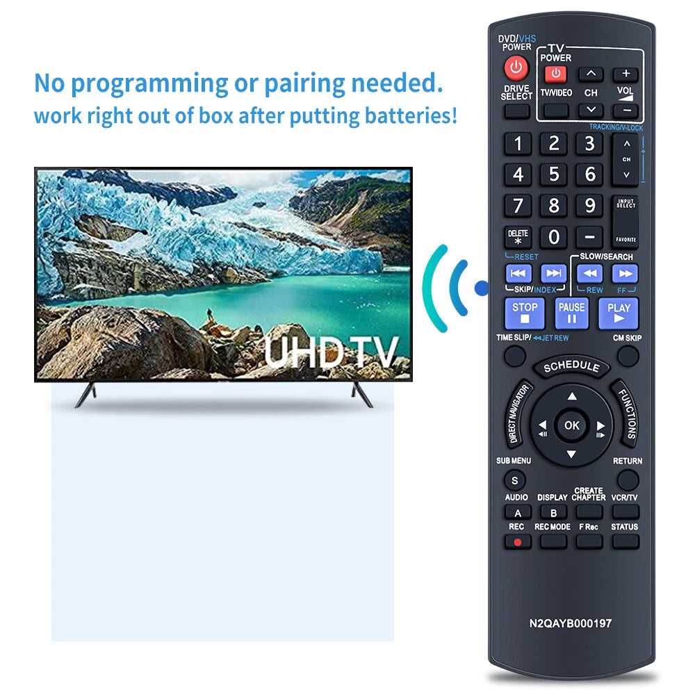 N2QAYB000197 Remote Control For Panasonic DVD Player DMR-EZ485VK DMR-EZ485V