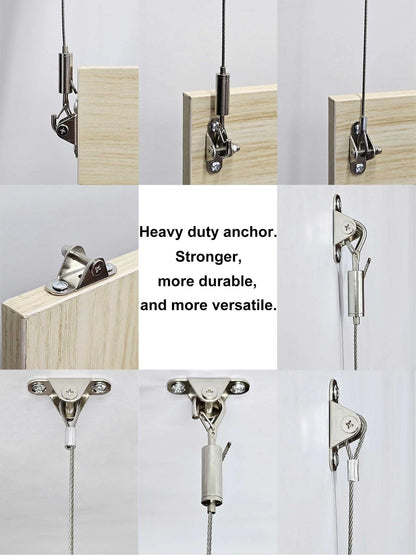 4 Sets Adjustable Hanging Wire Kit, Stainless 80in-4sets, Steel