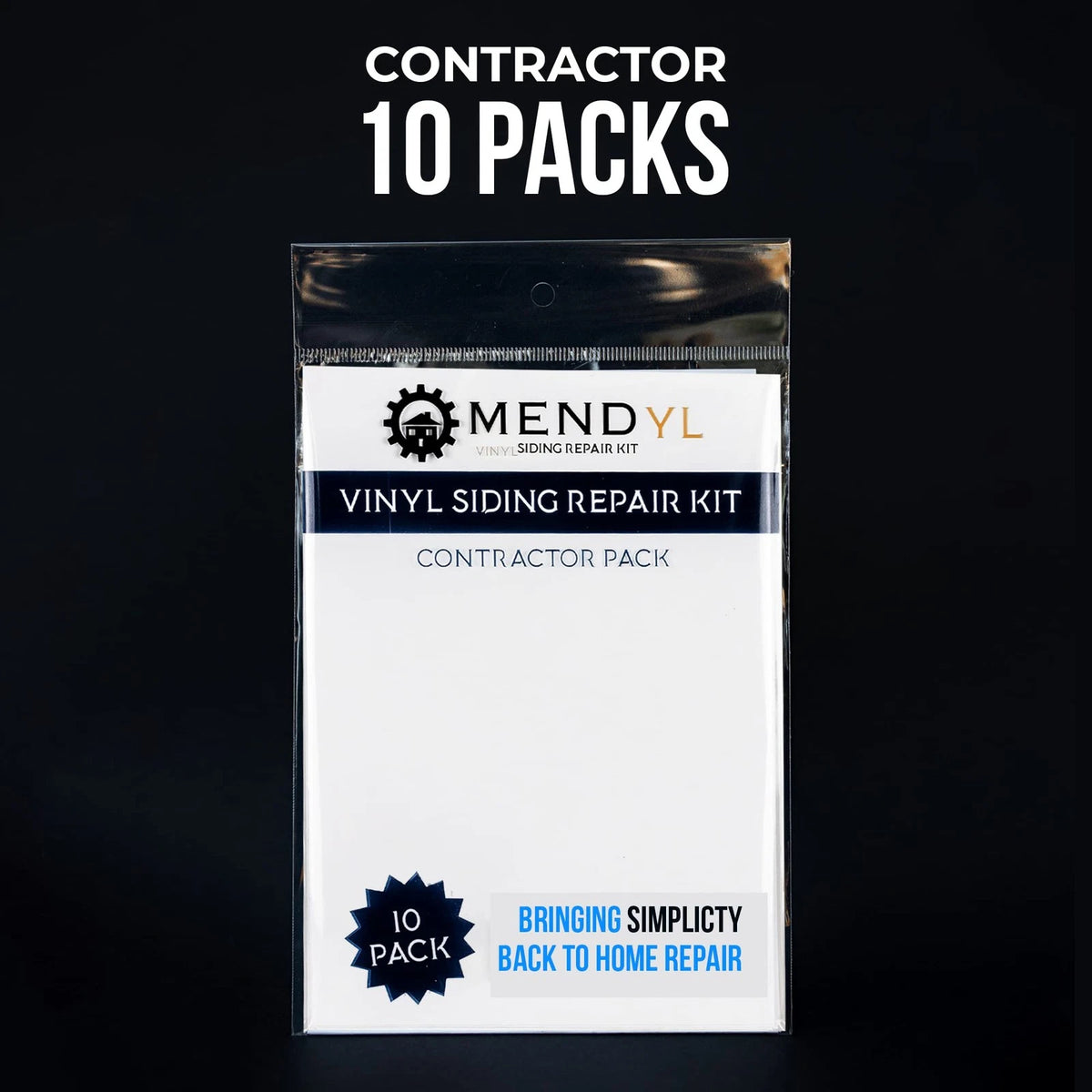 Mendyl Vinyl and Stucco Siding Repair Kit - Cover Any Cracks Holes or White