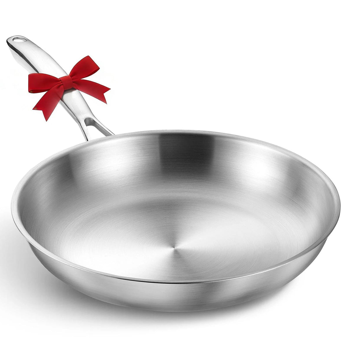 KOCH SYSTEME CS Stainless Steel Pan 8 Inch, Tri-Ply 8 Silver