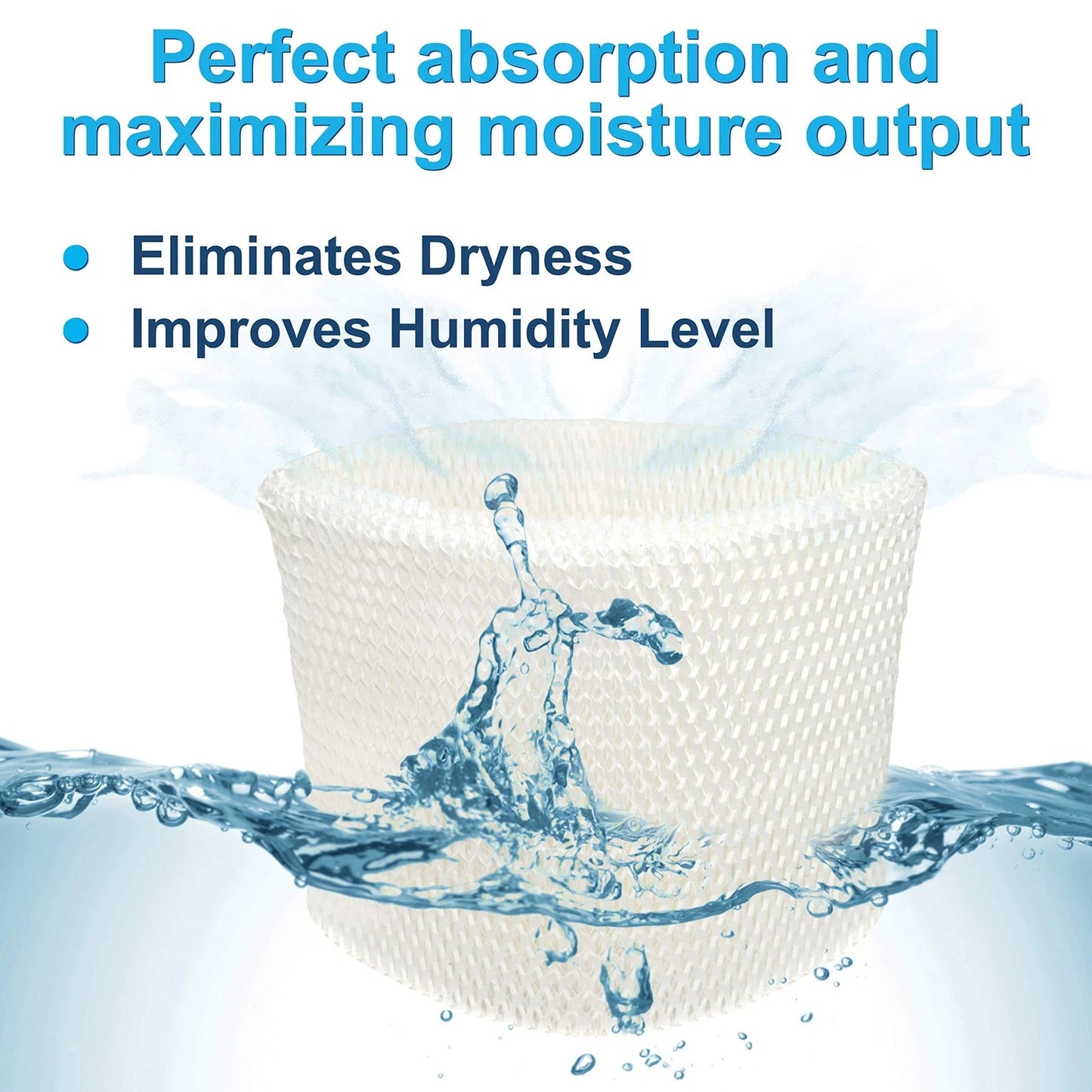 HQRP MAF2 Humidifier Wick Filter Replacement for Aircare EssickAir White