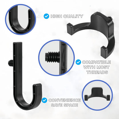 SZLFKJ 7PCS Storage Shed Hooks Compatible with Suncast/Craftsman Black