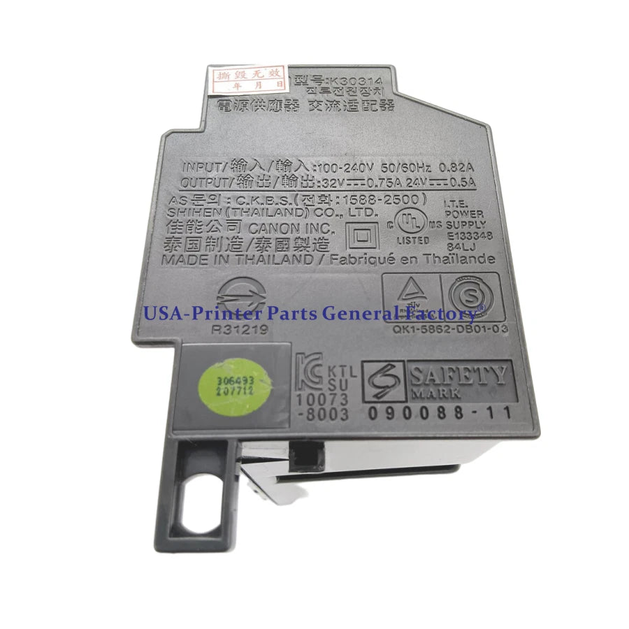 K30314 Power Supply fits For Canon iP4700 iP4600 iP4950 iP3600 MP540 5350 ix6520