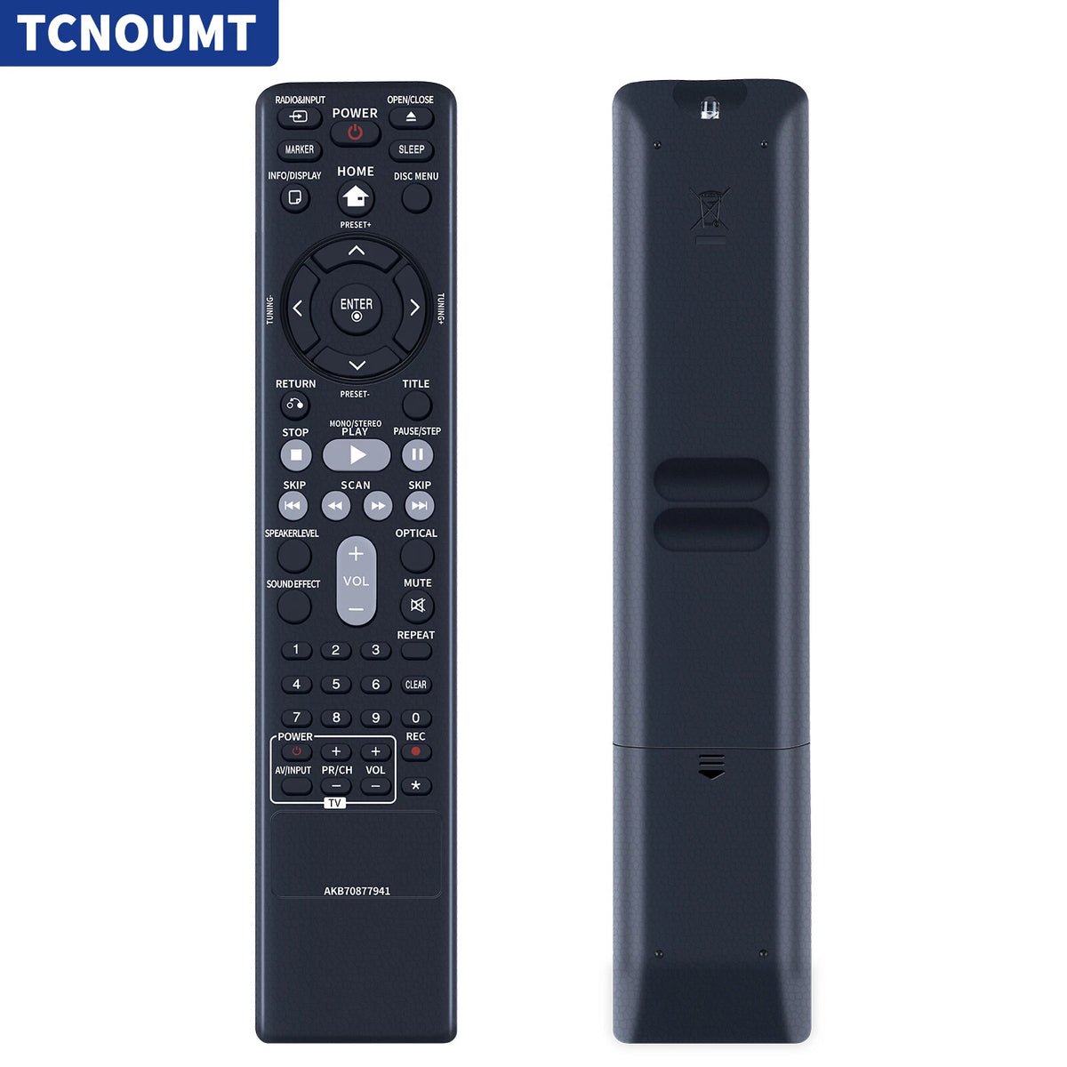 AKB70877941 Remote Control For LG DVD Micro Hi-Fi System DM2740 CMS2730F