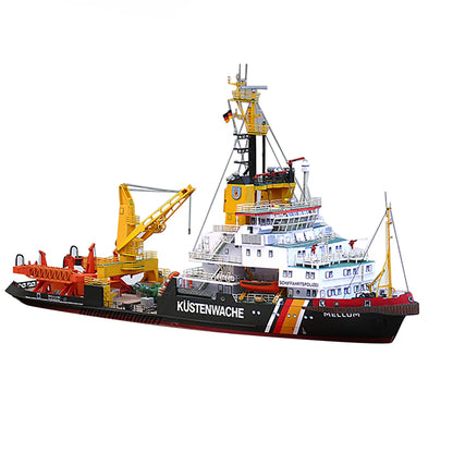 1:250 Germany Mellum Coast Guard Pollution Monitoring Ship Souvenir Gift For Kid