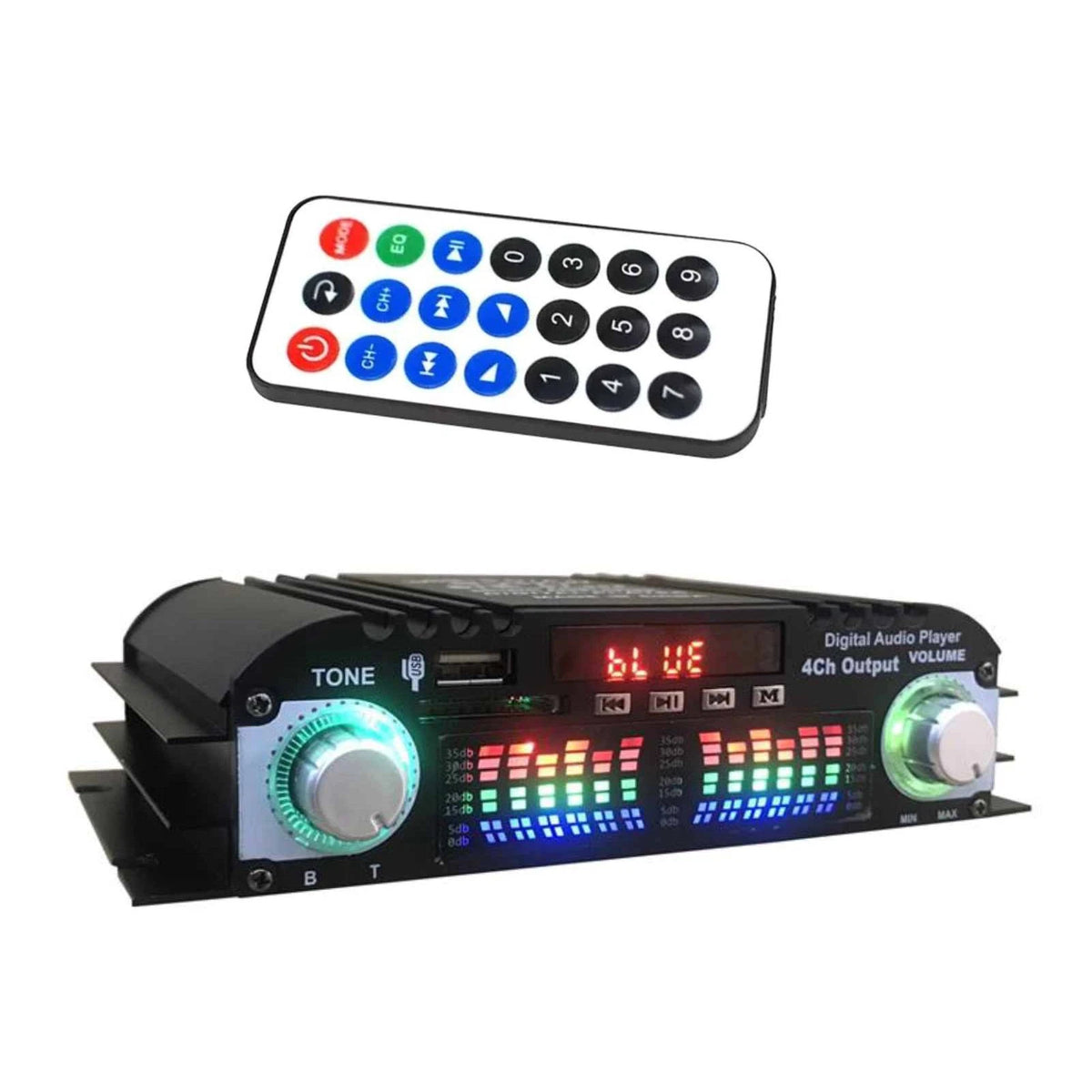 Power Amplifier 4 Channel Mini HiFi Digital Stereo Audio Car Home 5.0/