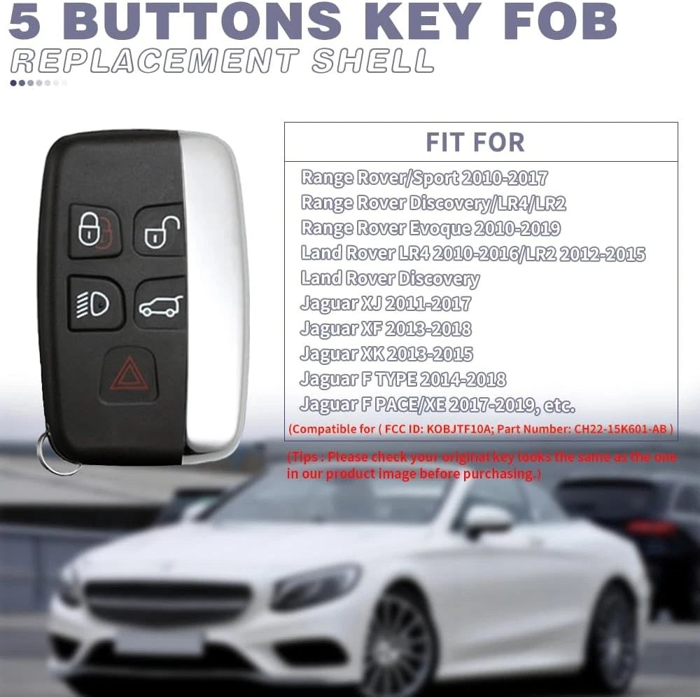Key Fob Case for Range Rover Evouge Discovery Sport Velar Land LR2 LR4...