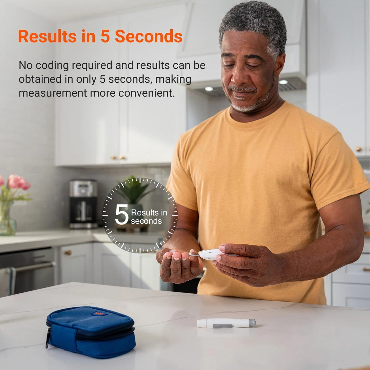 iHealth Gluco+ Wireless Smart Blood Glucose Monitor Kit with Free App, White
