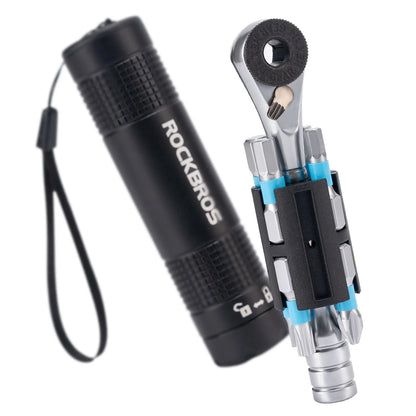 ROCKBROS Bike Repair Tool Kit Set,Portable Reversible Ratchet Set,Multi...