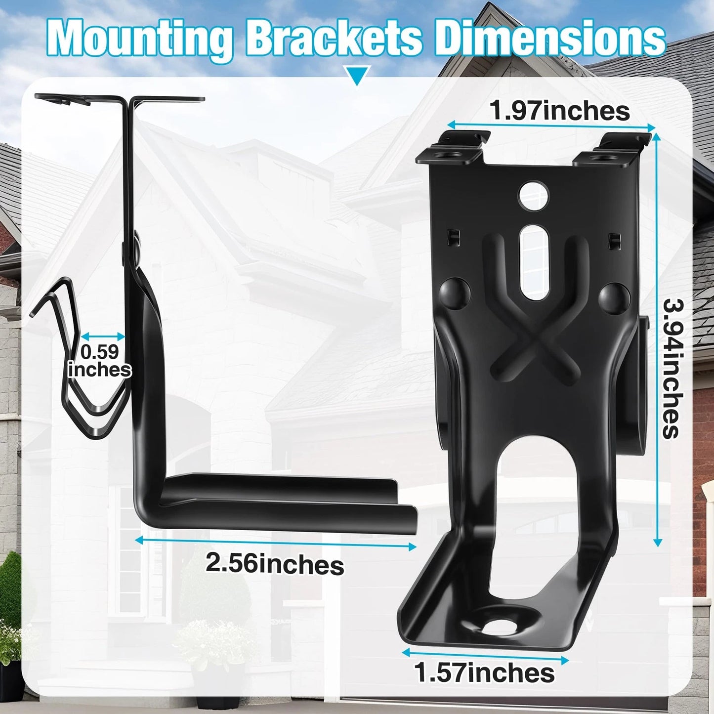 Ceoighe 2 Pcs Garage Door Sensors Bracket, Replacement for 41A5034 Black