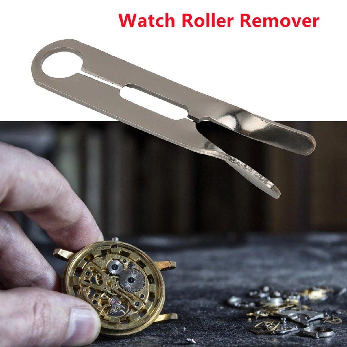 Professional Steel Watch Roller Remover Plier with Storage Box Watchmaker Tool