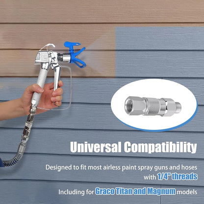 244515 1/4" Straight Hose Swivel, 360° Swivel Joint, 3000 PSI for silvery