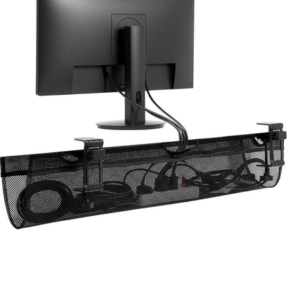 VIVO No Drill Clamp-on 36 inch Mesh Net Under Desk Cable 36", Black