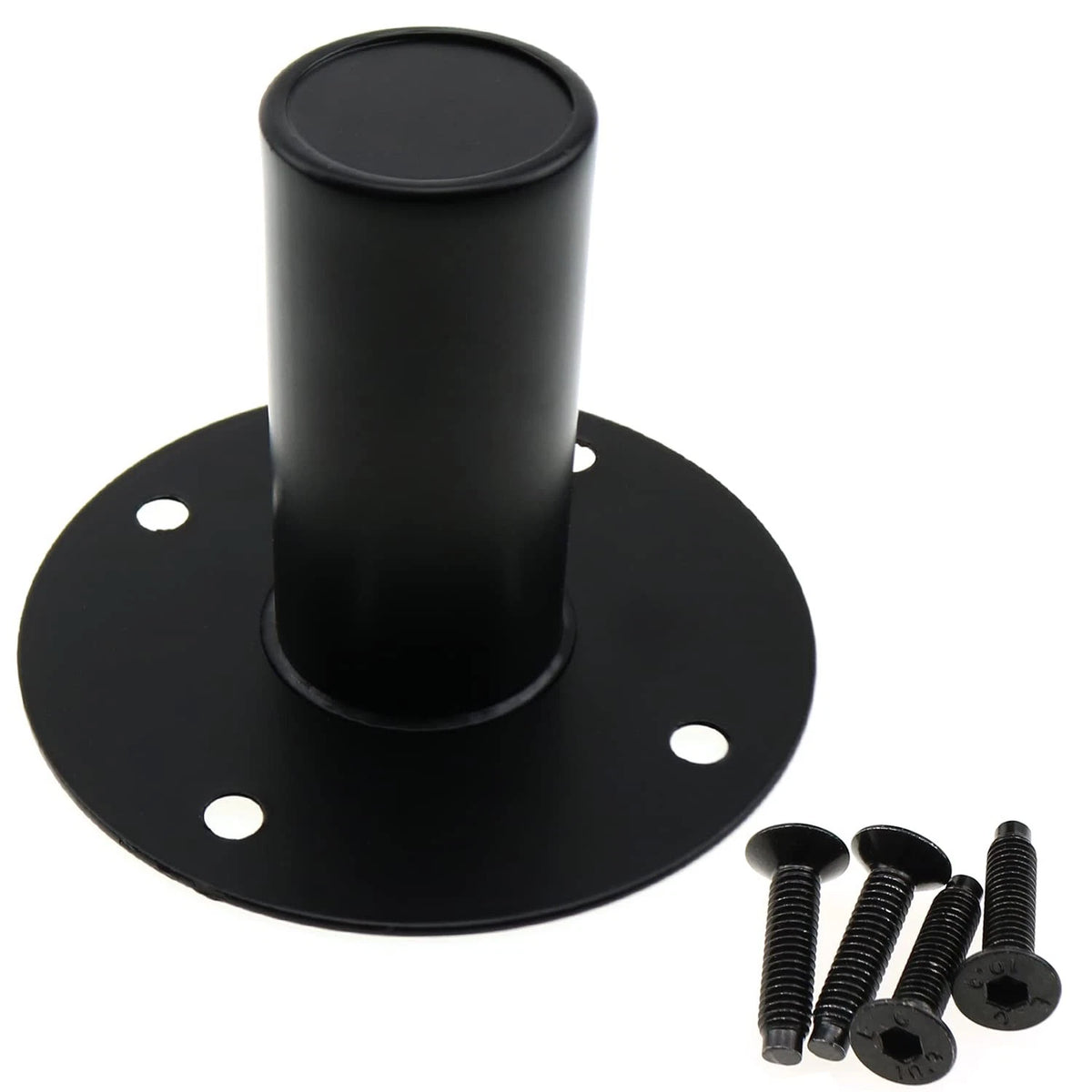 E-outstanding Speaker Stand Top Hat 4.21x3.34Inch Black Metal