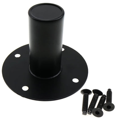 E-outstanding Speaker Stand Top Hat 4.21x3.34Inch Black Metal