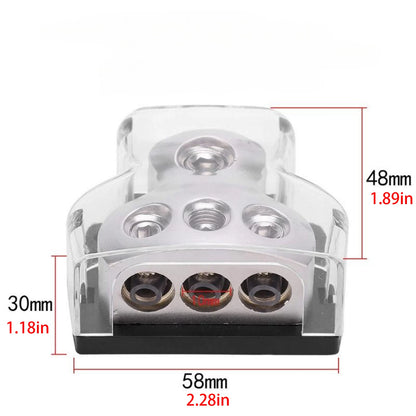 3 Way Car Power Distributor Block Splitter Repairing Assembly For Car Audio