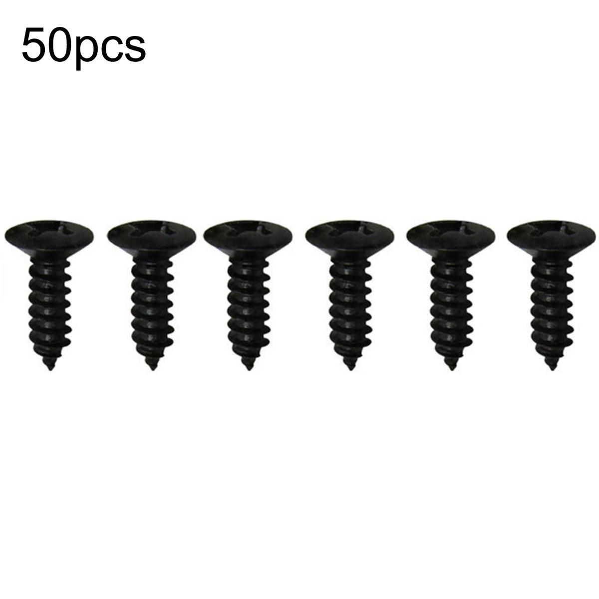 50Pcs Black Electric Guitar Bass Pickguard Screws For Fender Strat/Tele C