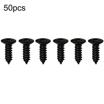 50Pcs Black Electric Guitar Bass Pickguard Screws For Fender Strat/Tele C