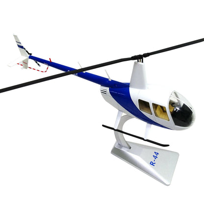 37cm Diecast Alloy 1/32 Scale Robinson R44 Raven Helicopter Desk Model