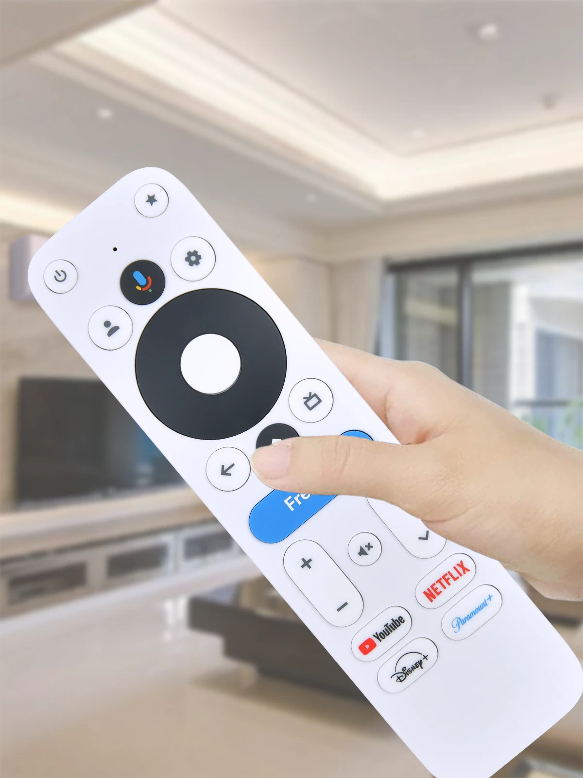 Voice Remote Control For Onn 4K Pro Streaming Device, Google TV