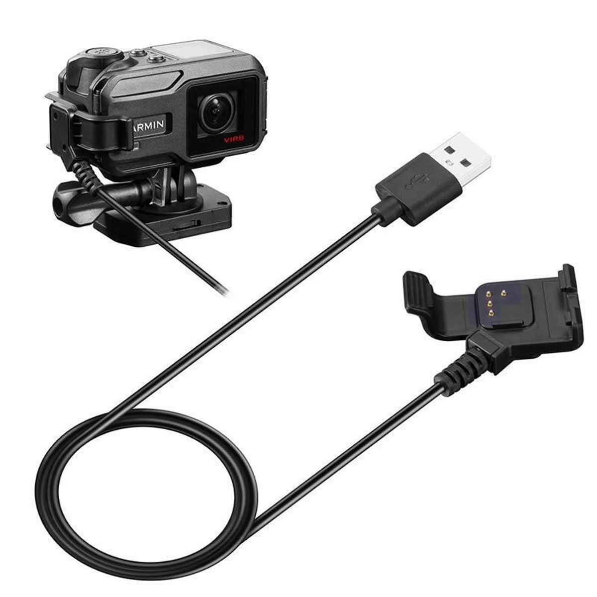 1M Length 5V/1A USB Charging Cable Charger Dock for GARMIN VIRB XE GPS/X GPS