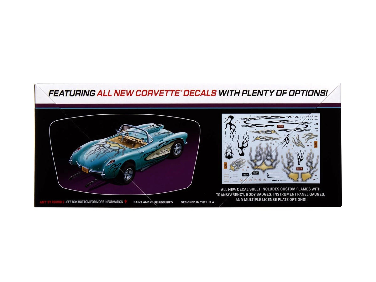 AMT 1957 Chevy Corvette Street Machine 1:25 Scale Model Kit – 6.5 inches, N/A