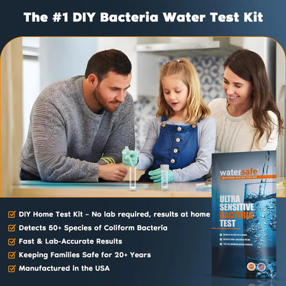 Watersafe® Bacteria Water Test Kit – USA-Made – Results as Fast 6 Hours –...