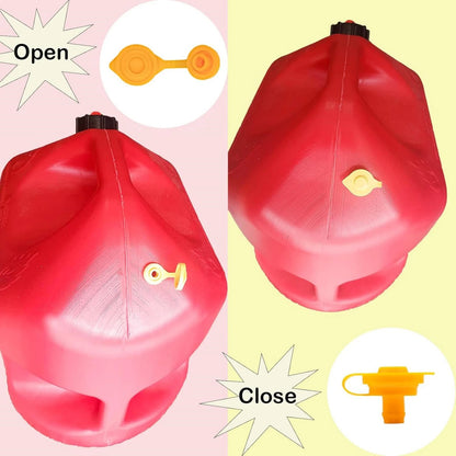 5PCS Fuel Gas Can Vent Cap Set Yellow Plastic For Garage Workshop Canisters