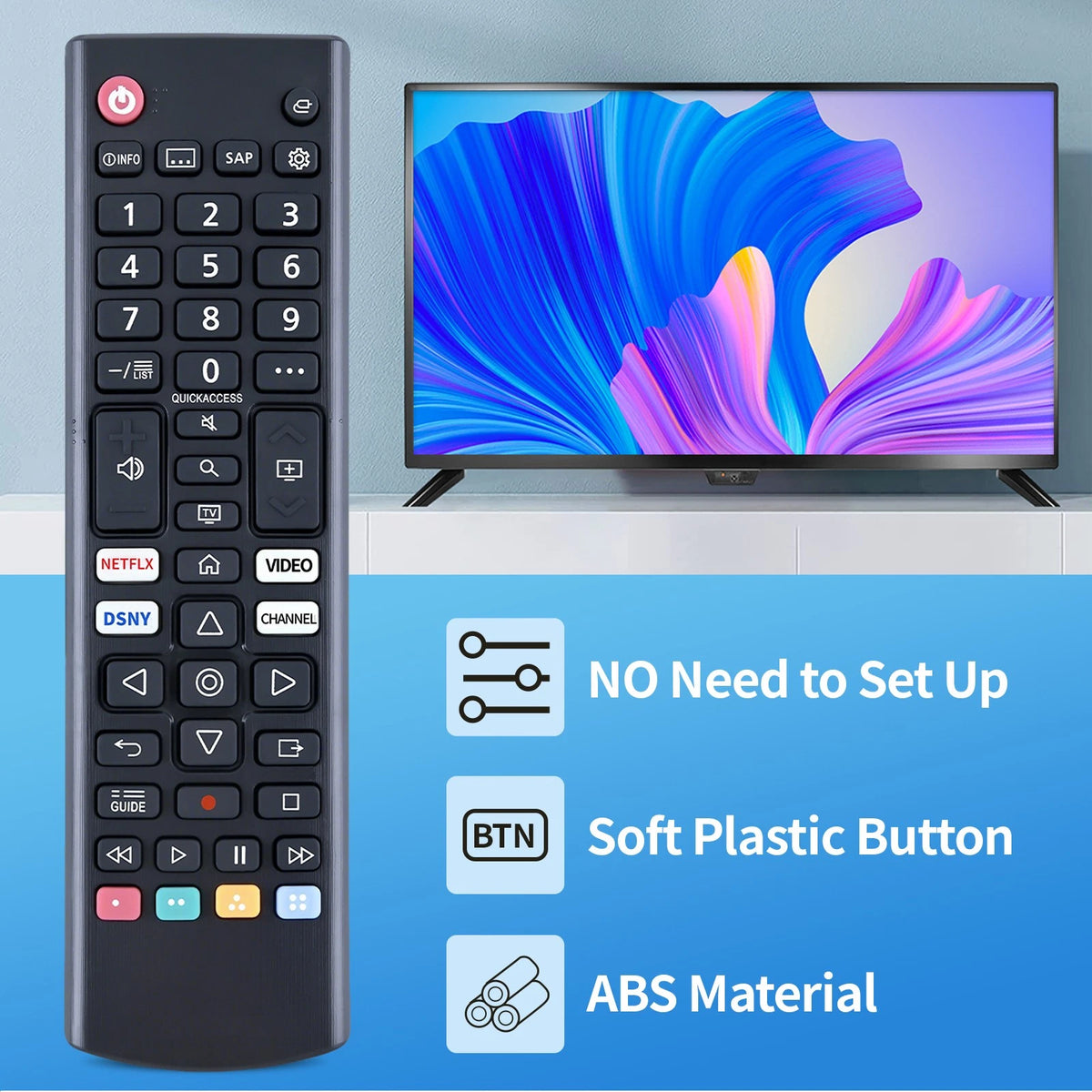 AKB76037601 Remote Control For LG Smart TV 32LM577BPUA 43UP7000PUA