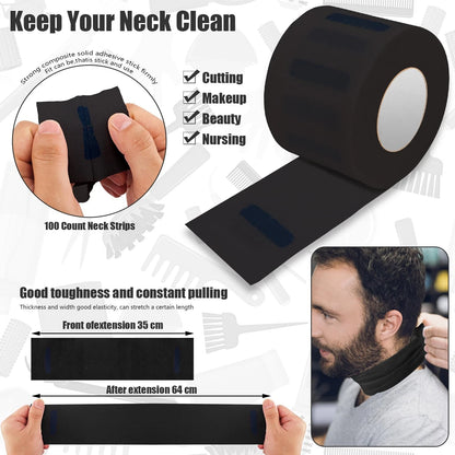 NICEMOVIC 10 in 1 Hair Cutting Barber Cape with Neck Duster Standard, Stripe