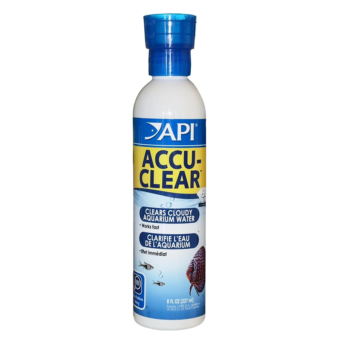 API ACCU-CLEAR Freshwater Aquarium Water Clarifier 8-Ounce 8-Ounce, Clear