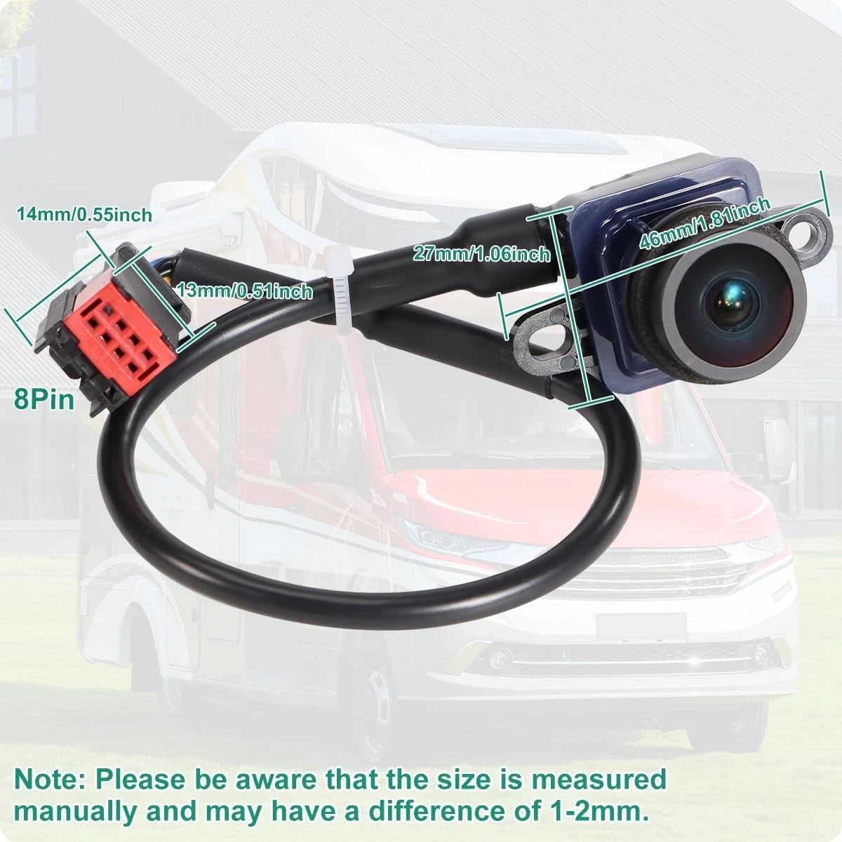 68417057AA OE Back up Camera Replacement for Dodge Ram Promaster 1500 Black