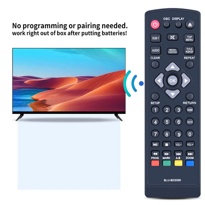 Remote Control For Laser BLU-BD3000 BLU-BD2000 DVD Player