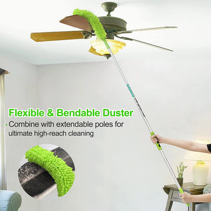 Wontolf 62'' Car Wash Brush with Long Handle Chenille 62 inches, Green