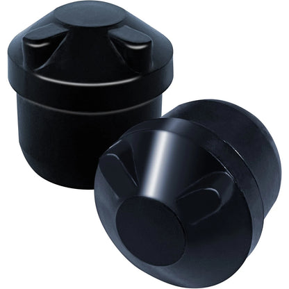 Gluposti 8 Folding Chair V-Tip Stabilizer Caps, Plug Top Black