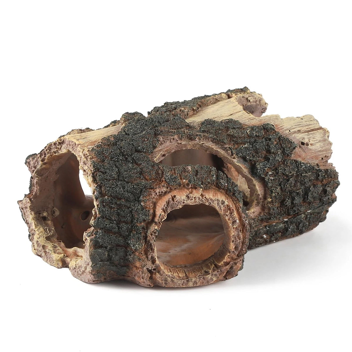 IBWell Aquarium Wood Fish Tank Decorations，Resin Fake 5.3"*2.0"*8.9", Log