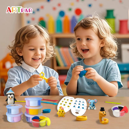 ARTPAR Air Dry Clay Kits for Kids-Modeling Magic Clay,12 animals kit